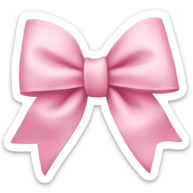 Light pink bow  sticker