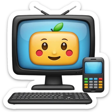 celular, tele, compu y electronicos sticker