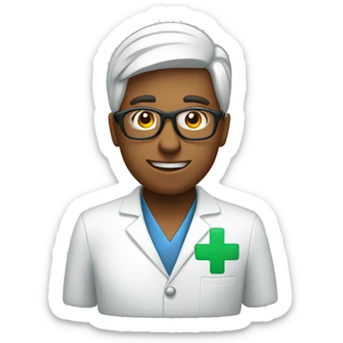 Symbol of pharmacy sticker