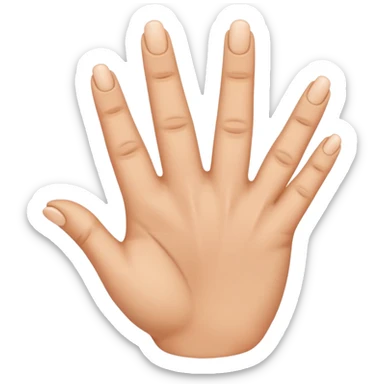 Middle and thumb finger tapping together sticker