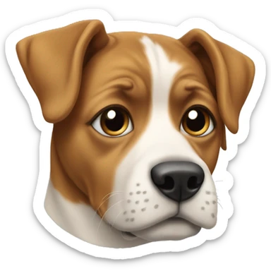 Charlotte face on a dog  sticker