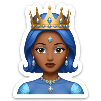 Brown hear mistique queen sticker