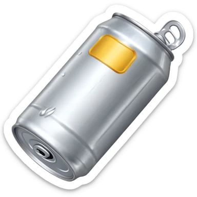 beer can lying on the ground sticker