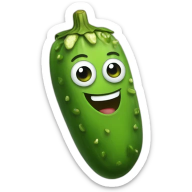 happy pickle sticker