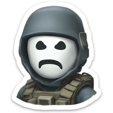 ghost call of duty sticker