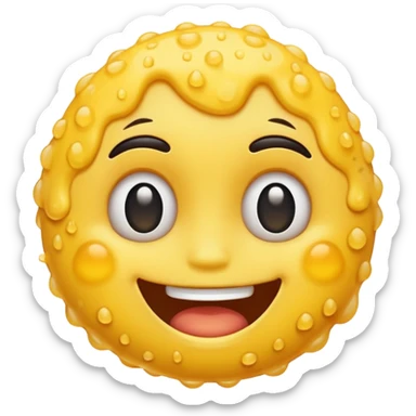 An emoji with acne  sticker