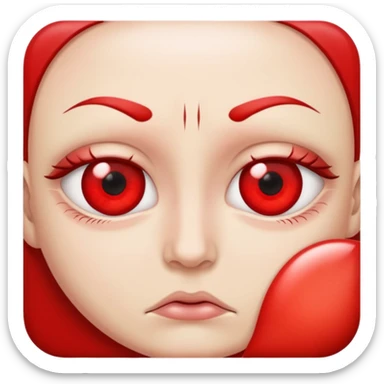 Redness, ешкув of the eyes sticker