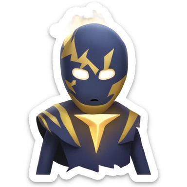 card with a lightning drew sticker