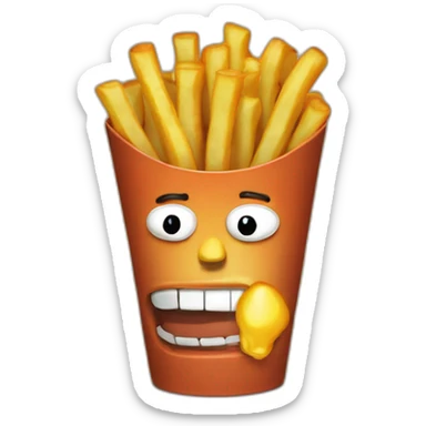 fry from futurama saying "shut up and take my money" sticker