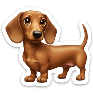 dachshund dog  sticker