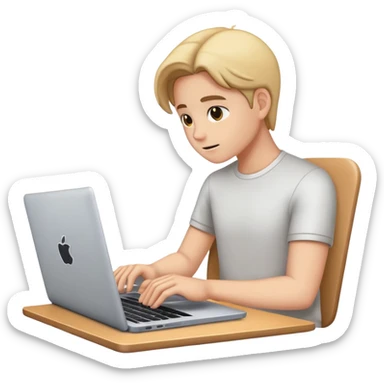 closing a laptop after a video meeting sticker