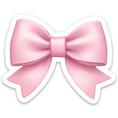 Light pink bow sticker