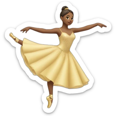 danseuse sur pointes sticker