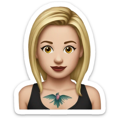 Ellie Williams tattoo sticker