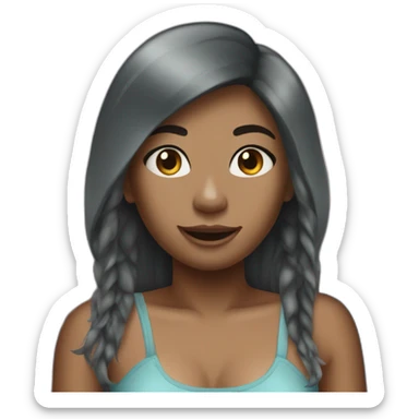 Shark girl transgender sticker