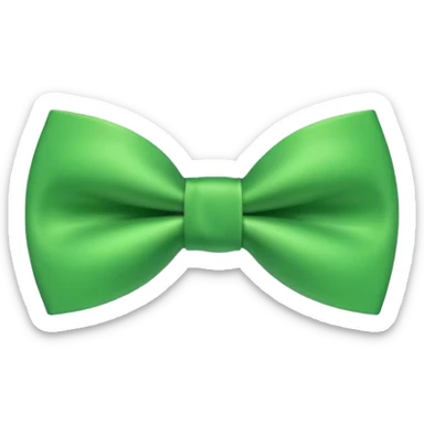 Green bow tie sticker