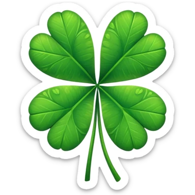Four leaf clover sticker