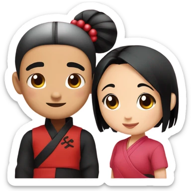 Pucca and Geru sticker