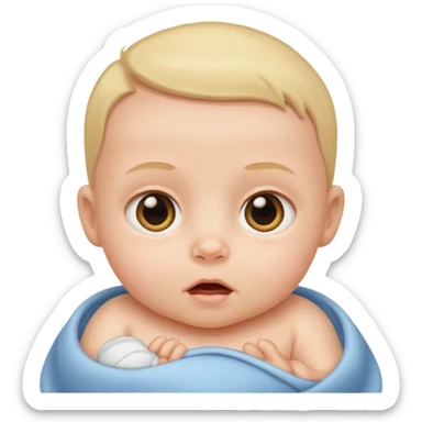 Baby wide awake sticker