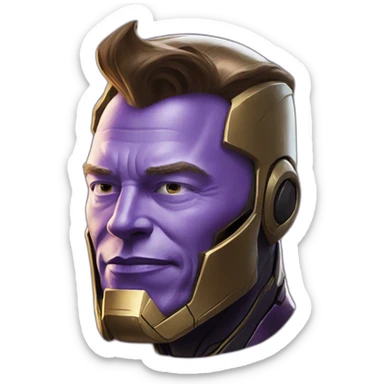 Elon musk as thanos sticker