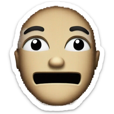 censored pixels smirk sticker