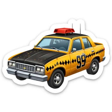 demolition derby sedan sticker