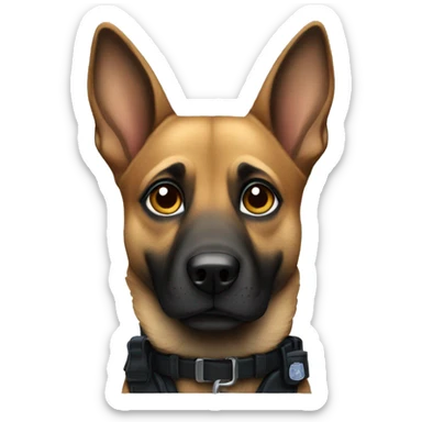 Police dog sticker