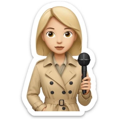 field reporter from Newschannel sticker