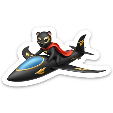 panther flying glider sticker