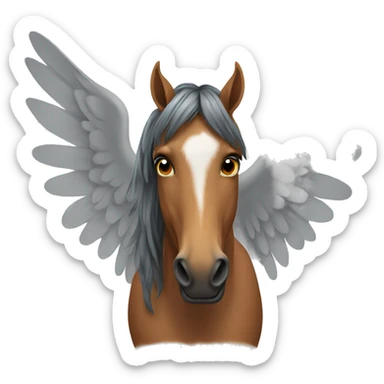 A  horse with wings  sticker