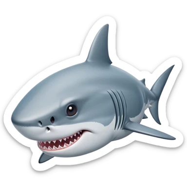 Shark is dumb sticker