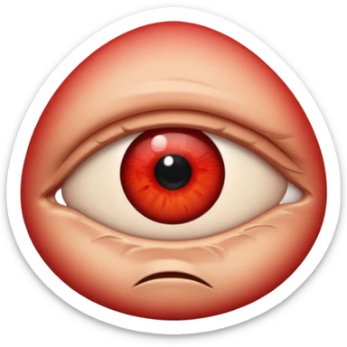 Angry Only single eye no body sticker