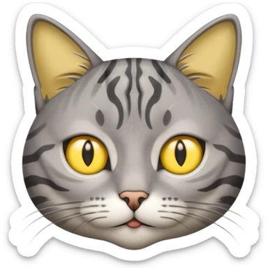 Boredom / Restlessness cat picture sticker