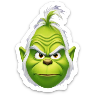 Grinch sticker