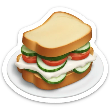 make me an indian sandwich with white cream sticker