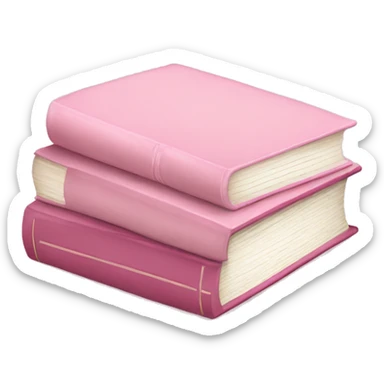 Light pink books sticker
