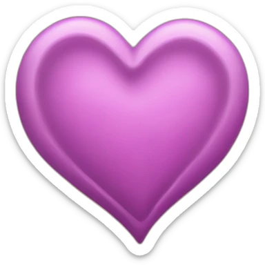 Coeur rose et mauve sticker