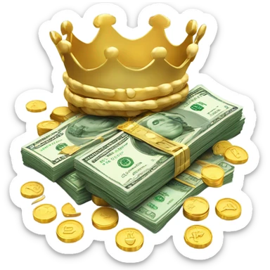 Kingdom of cash sticker