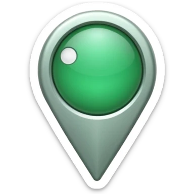 location pin Italy milan green sticker