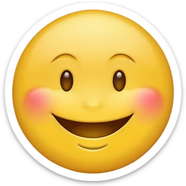 Round face emoji sticker  😁- radiant smiley face with smiling eyes sticker