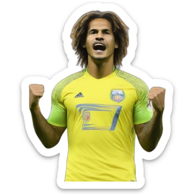 douglas luiz scores penalty against areola sticker