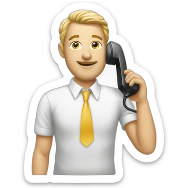 telefonhörer 80er Jahre weiß sticker