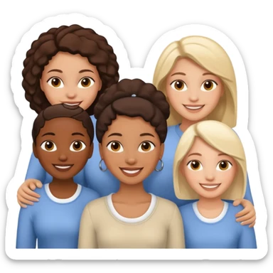 african american dad, african american and white mom, 10 african american and white sisters sticker