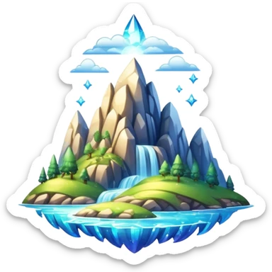  epic divine glistening glossy shiny glittery scenery  sticker