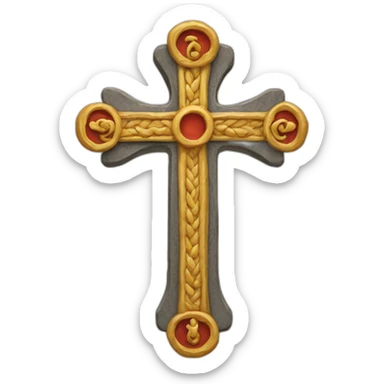 Occitan cross sticker