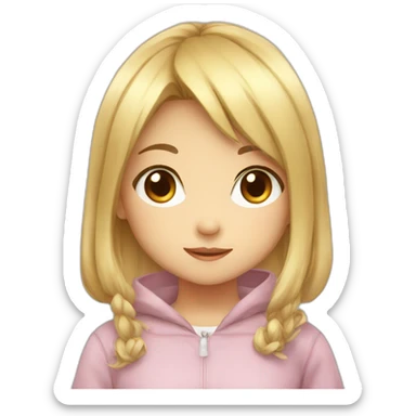 Little anime girl sticker