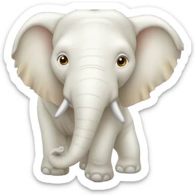 elefante albino sticker