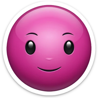 magenta sphere sticker