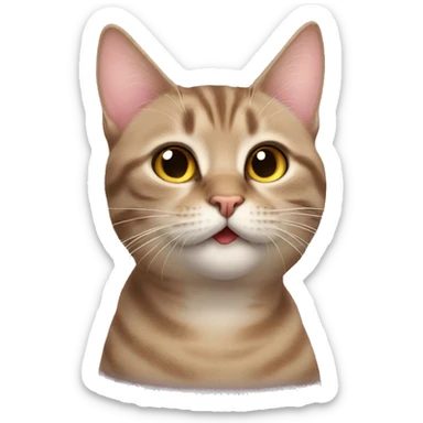 Cat sent kisses sticker