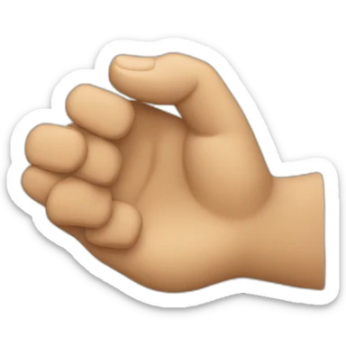 une main avec le doigt du millieux baisser sticker